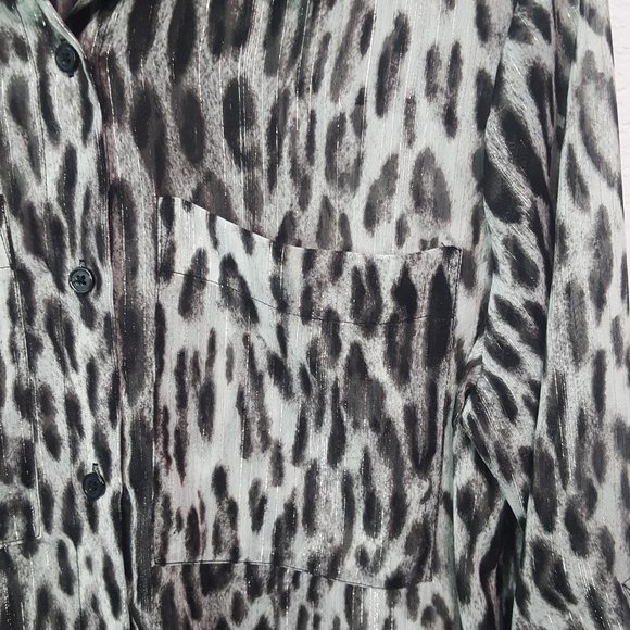 Michael by Michael Kors Snow Leopard Print Sz M - Picture 4 of 8